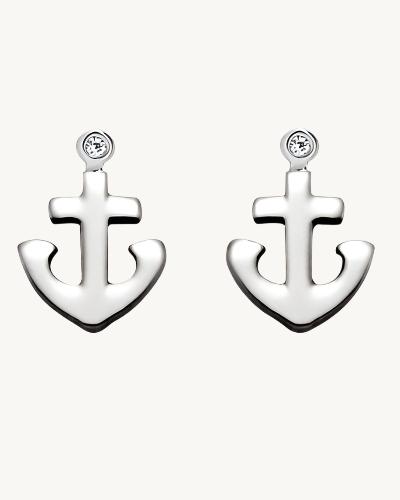 AVELI Tiny Stainless Steel Fish Stud Earrings